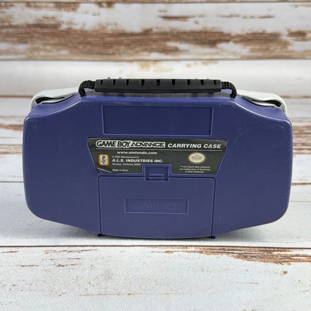 RARE Official Game Boy Advance Hard Shell Carrying Case Indigo Purple